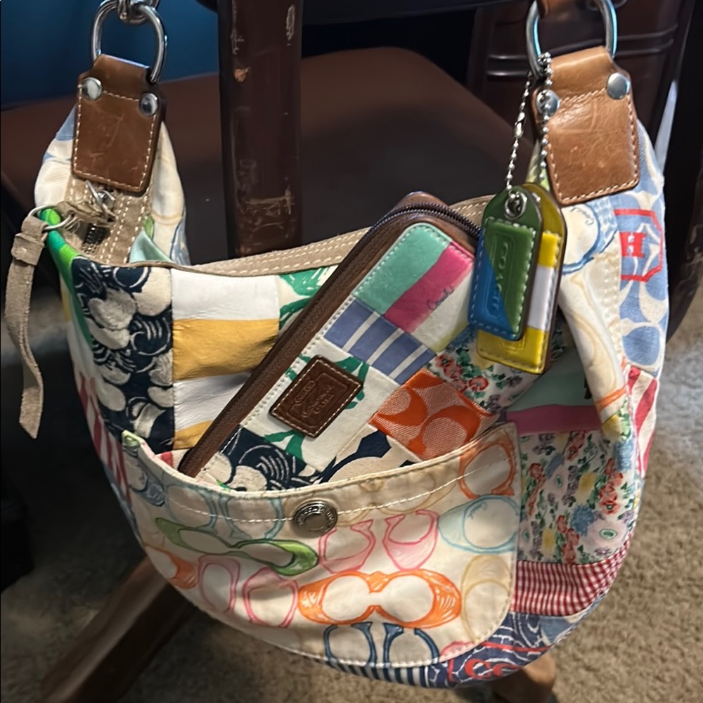 Coach Multicolor Patchwork Shoulder Bag - image 2